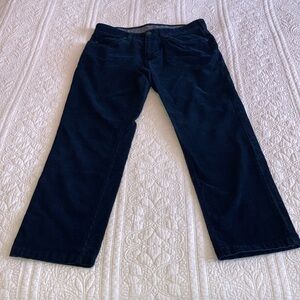 Haggar Men’s Navy Corduroy Pants Size 34 x 30 EUC